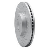 R1 06-21 Subaru Outback Front Right Drilled & Slotted Geo-Carbon Rotor