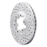 R1 04-08 Chevrolet Colorado Front Right Drilled & Slotted Geo-Carbon Rotor