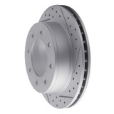 R1 99-25 Chevrolet Silverado 1500 Hd Classic Rear Right Drilled & Slotted Geo-Carbon Rotor