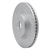 R1 05-18 Subaru Forester Front Left Drilled & Slotted Geo-Carbon Rotor