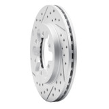 R1 85-97 Nissan D21 Hardbody Pickup Rwd (4 Cyl Excl HD) Front Left Drill & Slot Geoperf Rotor