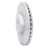 R1 18-25 Land Rover Defender 90 Front Right Drilled & Slotted Geo-Carbon Rotor