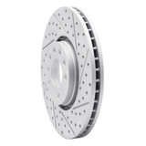 R1 03-11 Cadillac Bls (Mexico) Front Right Drilled & Slotted Geo-Carbon Rotor