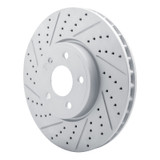 R1 19-26 Mercedes-Benz A220 Front Left Drilled & Slotted Geo-Carbon Rotor