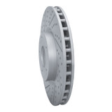 R1 14-19 Chevrolet Corvette Front Left Drilled & Slotted Geo-Carbon Rotor