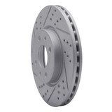 R1 09-19 Dodge Vision (Mexico) Front Left Drilled & Slotted Geo-Carbon Rotor