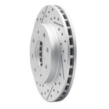 R1 88-07 Dodge Colt Front Left Drilled & Slotted Geo-Carbon Rotor
