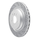 R1 12-19 Mercedes-Benz Gle43 AMG Rear Right Drilled & Slotted Geo-Carbon Rotor