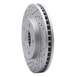 R1 90-97 Buick Lesabre Front Left Drilled & Slotted Geo-Carbon Rotor