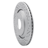 R1 19-25 Hyundai Veloster N Rear Right Drilled & Slotted Geo-Carbon Rotor