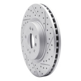 R1 06-12 Mercedes-Benz R350 Front Right Drilled & Slotted Geo-Carbon Rotor