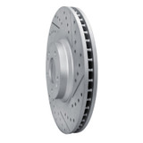 R1 19-22 Hyundai Veloster N Front Right Drilled & Slotted Geo-Carbon Rotor