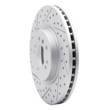 R1 06-12 Mercedes-Benz R320 Front Left Drilled & Slotted Geo-Carbon Rotor