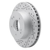 R1 63-82 Chevrolet Camaro Rear Left/Front Left Drilled & Slotted Geo-Carbon Rotor