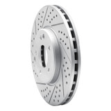 R1 96-11 Chrysler Crossfire Front Left Drilled & Slotted Geo-Carbon Rotor