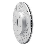 R1 13-25 Acura RDX Front Left Drilled & Slotted Geo-Carbon Rotor