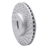 R1 15-23 Mercedes-Benz E300 Front Right Drilled & Slotted Geo-Carbon Rotor