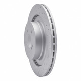 R1 10-18 Mercedes-Benz E63 AMG Rear Left Drilled & Slotted Geo-Carbon Rotor