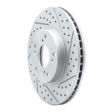 R1 98-22 Acura CSX Front Right Drilled & Slotted Geo-Carbon Rotor