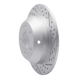 R1 10-21 Hyundai Santa Fe Rear Right Drilled & Slotted Geo-Carbon Rotor