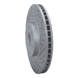R1 10-16 Cadillac Srx Front Right Drilled & Slotted Geo-Carbon Rotor