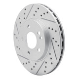 R1 06-11 Mercedes-Benz B200 Front Left Drilled & Slotted Geo-Carbon Rotor