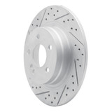 R1 08-15 Mercedes-Benz C200 (Mexico) Rear Left Drilled & Slotted Geo-Carbon Rotor
