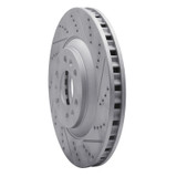 R1 04-09 Cadillac Srx Front Right Drilled & Slotted Geo-Carbon Rotor