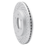 R1 02-06 Ford Expedition Front Left Drilled & Slotted Geo-Carbon Rotor