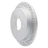 R1 97-04 Ford F-150 RWD Rear Right Drilled & Slotted Geo-Carbon Rotor