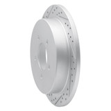 R1 97-04 Ford F-150 4WD Rear Left Drilled & Slotted Geo-Carbon Rotor
