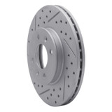 R1 12-25 Dodge Attitude (Mexico) Front Left Drilled & Slotted Geo-Carbon Rotor
