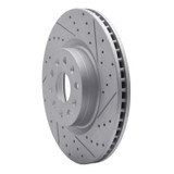R1 14-25 Cadillac Ct5 Front Right Drilled & Slotted Geo-Carbon Rotor