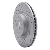 R1 14-25 Cadillac Ct5 Front Left Drilled & Slotted Geo-Carbon Rotor