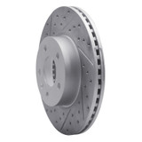 R1 13-25 Cadillac Ats Front Left Drilled & Slotted Geo-Carbon Rotor