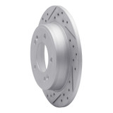 R1 11-26 Hyundai Elantra Coupe Rear Left Drilled & Slotted Geo-Carbon Rotor
