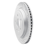 R1 08-19 Cadillac Cts Rear Right Drilled & Slotted Geo-Carbon Rotor