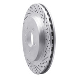 R1 05-11 Cadillac Cts Rear Right Drilled & Slotted Geo-Carbon Rotor