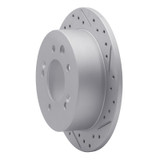 R1 07-10 Hyundai Elantra Rear Right Drilled & Slotted Geo-Carbon Rotor