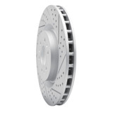 R1 04-11 Cadillac Cts Front Right Drilled & Slotted Geo-Carbon Rotor