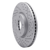 R1 04-11 Hyundai Azera Front Right Drilled & Slotted Geo-Carbon Rotor