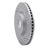 R1 11-25 Hyundai Tucson Front Right Drilled & Slotted Geo-Carbon Rotor