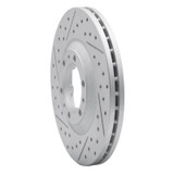 R1 92-02 Acura SLX Front Left Drilled & Slotted Geo-Carbon Rotor