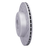 R1 13-21 BMW 435i Rear Right Drilled & Slotted Geo-Carbon Rotor