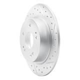 R1 16-25 Honda Hr-V Rear Right Drilled & Slotted Geo-Carbon Rotor