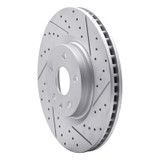 R1 13-19 Buick Regal Front Right Drilled & Slotted Geo-Carbon Rotor