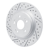 R1 18-26 Honda Odyssey Rear Left Drilled & Slotted Geo-Carbon Rotor