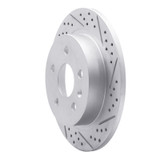 R1 11-16 Buick Regal Rear Right Drilled & Slotted Geo-Carbon Rotor