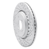 R1 15-26 Acura Mdx Front Right Drilled & Slotted Geo-Carbon Rotor