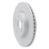 R1 12-16 Honda Cr-V Front Right Drilled & Slotted Geo-Carbon Rotor